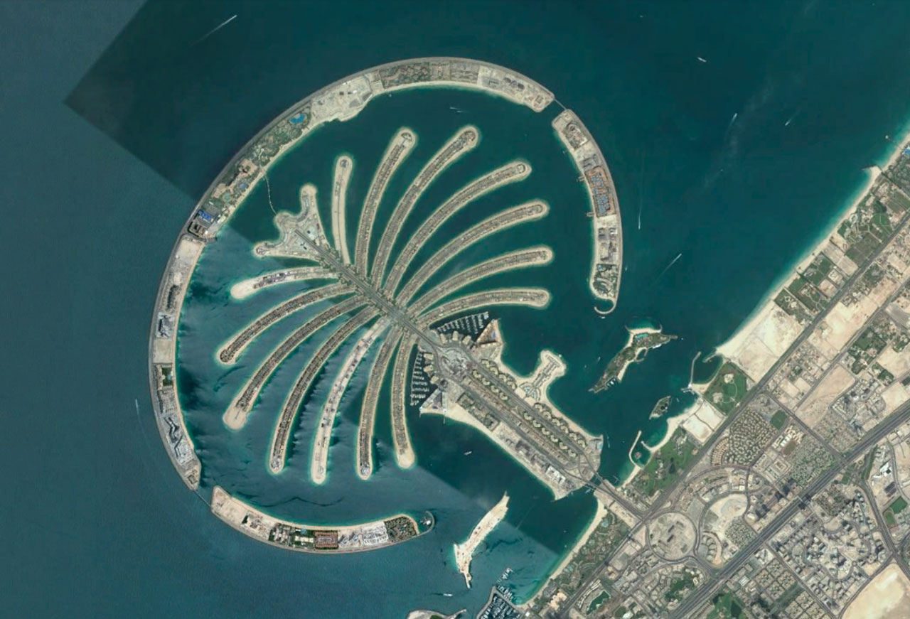 Palm jumeirah карта